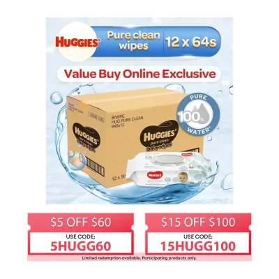 Huggies Pure Clean Baby Wipes - Case