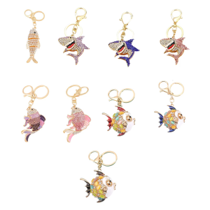 Charming Underwater Creature Keychain Versatile Gift Choice 3D Zinc Alloy Artwork With Dazzling Details