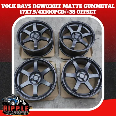Rays Mags 17x7.5 4 Holes 100 PCD Matte Gunmetal (Set of 4) - Premium Car Wheel Upgrade