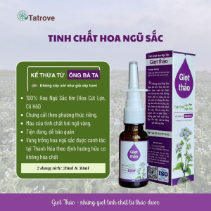 Xịt Xoang Mũi Lê Minh AnhXịt Mũi Giọt Thảo-Chiết Xuất Hoa Ngũ Sắc Chưng Cất Thủ Công Giúp Cải Thiện Tình Trạng Xoang Mũi 20 ml