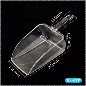 ตะหลิวในครัว อะคริลิค ช้อนครัว สวยงามและใช้งานได้จริง ความต้านทานการตก ด้านหน้าแคบด้านหลังกว้าง