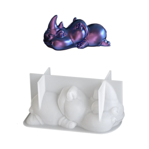 Artistic Animal Resin Display Ornament Molds Sturdy Silicone Epoxy Craft Tools For Home Decors And DIY Gifts