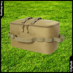 Camping Storage Bags Multifunctional Gas Stove Canister Pot Carry Bags 600D Oxford Pouch Picnic Bag for Hiking Camping