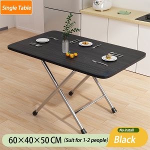 Portable Folding Dining Table for Small Spaces – Multifunctional Desk for Home Office & Outdoor Use Waterproof & Space-Saving Heavy-Duty Steel Frame