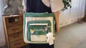 New stylish and cute crossbody bag perfect for students to use in class with a large capacity for carrying school supplies