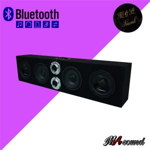 ลำโพงบลูทูธ กลางแจ้ง ลำโพงฟังในบ้าน ตู้ลำโพง Bluetooth ซาวด์บาร์ ไร้สาย ดอก 6.5" x2ดอก PLATINUM-X S6120 RB - โดนัท x2 พร้อม Amp จิ๋ว