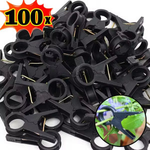【100pcs】1.6 caliber Plastic grafting clips garden vegetable plants Flat and Round
