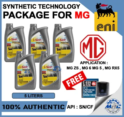 ENI I-SINT DUAL TEC 10W-30 API SN 5 LITERS PACKAGE for MG ZS / MG 6 / MG 5 / MG RX5 - SYNTHETIC