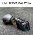 Kính BOGO gắn mũ bảo hiểm-Kính BOGO Malaysia gắn nón bảo hiểm cực đẹp gắn mũ 1/2 hay 3/4 đều được. 