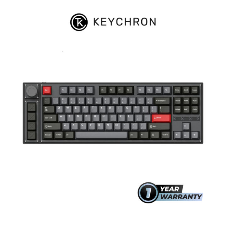 Keychron Lemokey L3 QMK/VIA Wireless Custom Mechanical Keyboard 1 Year  Warranty TKL Trimode CNC Aluminium Body Gasket