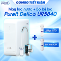 [QUÀ TẶNG 6/6-8/6 | LẮP ĐẶT 0Đ | COMBO] Máy lọc nước Pureit Delica UR5840 + Lõi lọc CTO + Lõi lọc PGP. 