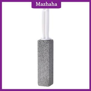 Mazhaha Pumice Stone Toilet Brush Bathroom WC Toilet Cleaning Brush Wand Tile Sink Bathtub Limescale Stain Remove Washing Cleaning Tool