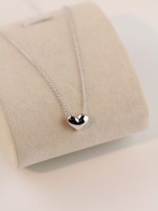 🔥Orfila Gold Plated Heart Shape Chain Love Heart Necklace with Valentines Heart Shape Pendant COD