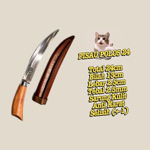 Pisau Baja Putih Premium Anti Karat dengan Gagang Kayu yang Kuat dan Berkualitas
