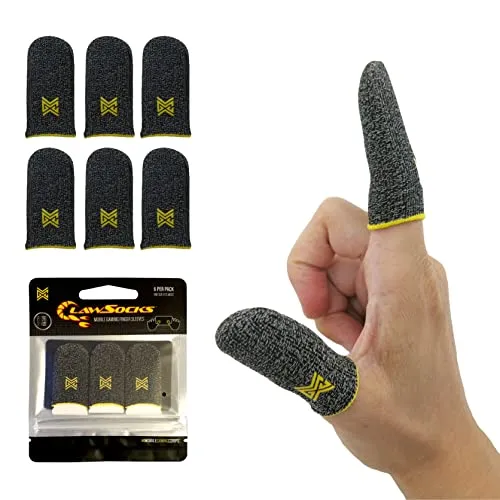 30 Pcs Gaming Finger Sleeve Fingertip Sleeves Thumb Sleeves Thumb Protector Touch Screen Gloves Cover Anti Swaeat Phone Game Playing Accessory Crib