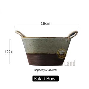 Handmade Stoneware Vintage Nordic Style Ins Ceramic Plate Dinnerware Tableware Dish Japanese复古风粗陶瓷