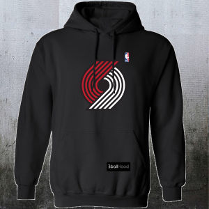 POR Blazers Logo Black Premium DTF Hoodie Jacket Personalized Basketball Designs