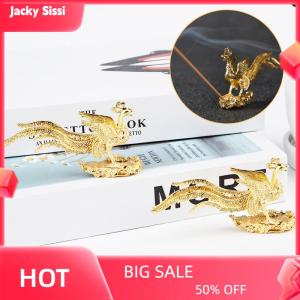 Jacky กระถางธูปรูปปั้นฟีนิกซ์สีทองแบบพกพาขนาดเล็กสำหรับตกแต่งบ้าน