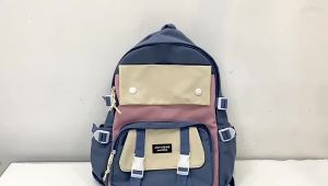 SURFGEAR #H6610 Large-Capacity Student Backpack Korean Color Combination Backpack