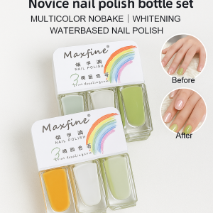 HQL Water-based Multi-color No Cure Brightening Nail Gel for Women Adults Newbies  Non-damaging  Water-based  No Curing Needed