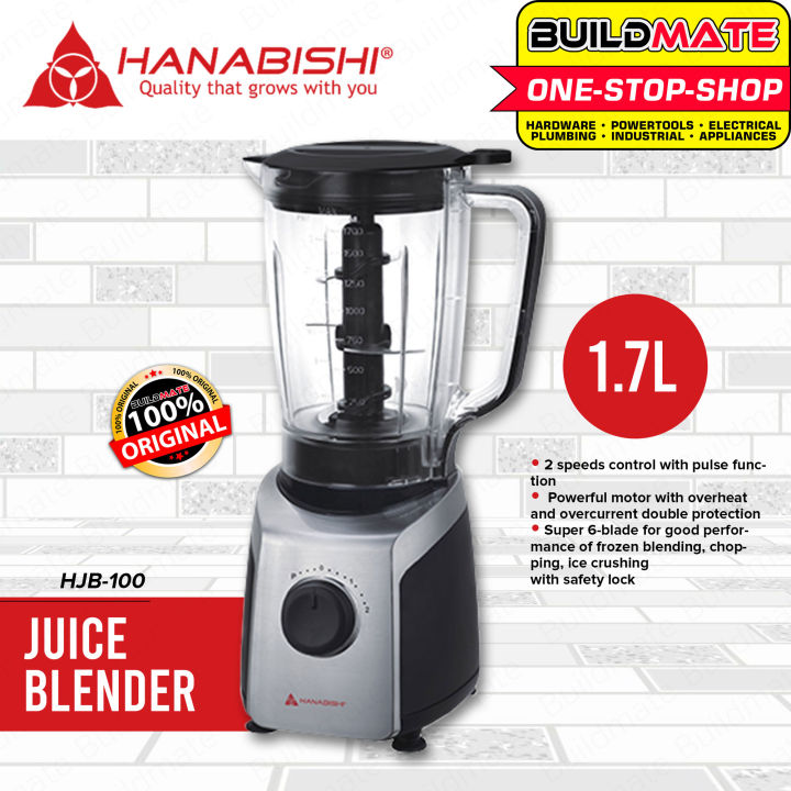 HANABISHI Juice Blender 1.7L with 2 Speeds Control Pulse Function HJB