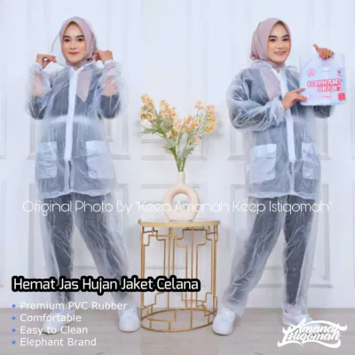 [ORIGINAL 100%] PROMO GRATIS ONGKIR Jas Hujan PRIA Jaket Celana Hemat MURAH / jas hujan Elephant BRAND /JAS HUJAN WANITA TERMURAH