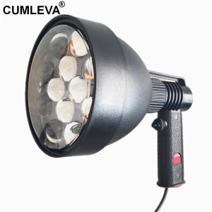 Ultra Bright 5400LM LED Hunting Lamp USA Imported CREE XPG 5W*12PCS LED Foco De Caza 150mm 12V LED Hunting Spotlight Durable