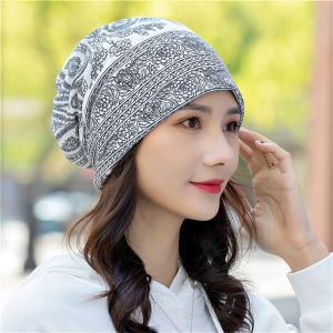 WH National Style Beanies Caps Women Spring Autumn Beanies Thin Bonnet Cap Autumn Casual Beanies Hat
