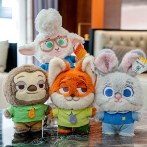 Zootopia Nick Judy Stuffed Plush Doll Kawaii Plushie Toy Cartoon Anime Fox Rabbit Plush Decoration Gift