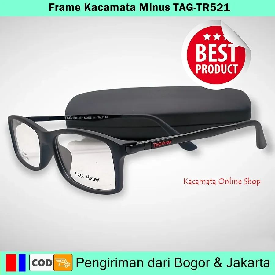 Promo Frame Kacamata Minus TagHeuer TR521 Sporty Lazada Indonesia