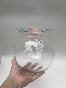 "TERMURAH!!! COD!!! FREE ONGKIR!! Aquarium vas bulat kaca Shella 4 ltr merk dlx glass