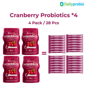 Dailyprobio Womens Probiotics Powder Cranberry+Prebiotic Fiber for Gut Balance Stress&Better Rest