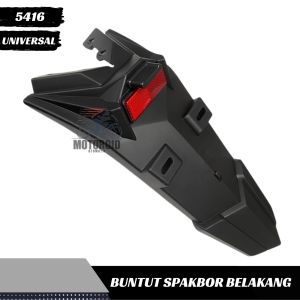 BUNTUT SPAKBOR  BLACK MATH BELAKANG MX KING FLASH STOP MOTOR