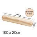 Dansunreve 4in1 Ice Silk Bedsheet Set Cool Fittedsheet + Pillowcase + Bolster Case Plain Single Queen King Bed Sheet Sets. 