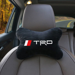 【COD+Ship From Manila】TRD Car Headrest Universal Car Pillows Car Neck Pillow Soft Cotton Breathable Car Bone Pillow Black Car Support Pillow Car Seat Headrest Car Seat Pillows Car Seat Neck Pillow Car Interior Decoration Car Accessories
