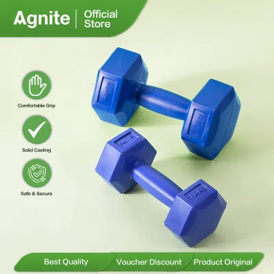 Agnite Barbel / Dumbel Gym Rumahan 2 KG Satu Pasang ER085