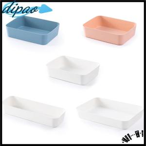 【dipao】 Combinable Storage Box Desktop Cosmetic Storage Tray Makeup Clothes Tableware Holder Plastic Storage Drawers Underwear Organizer