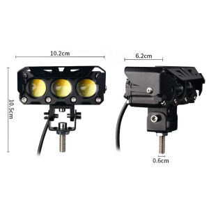 Xe máy Đèn sương mù LED ATV Lái Xe Sương Mù Ánh sáng phụ trợ đèn chiếu tập trung ống kính siêu sáng động cơ điện đèn sương mù