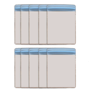 10 cái túi lưu trữ Nắp kéo rõ ràng PVC nén túi có khóa ảnh tổ chức Túi Túi lưu trữ 3x4.7inch