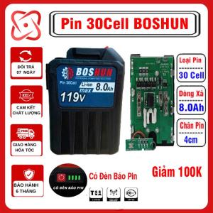 Pin Đóng Boshun 30cell 8.0A.h Dung Lượng Cao Chân Pin Phổ Thông Dùng Cho Máy Khoan Siết Bulong Khoan Bê Tông Máy Mài