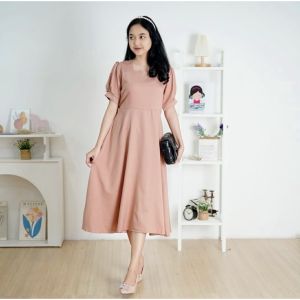 BestStore - Dress Minimalis Wanita Polos / Dress Candi / Dress Wanita / Dress Minimalis / Dress Slid / Dress Midi / Dress Polos