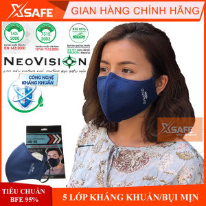 [HỎA TỐC] Khẩu trang Neomask Duststop màng lọc 5 lớp kháng khuẩn chống bụi mịn (giặt được) Tiêu chuẩn Nelson Hoa Kỳ