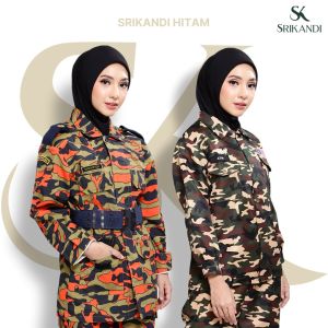 TudungSiComel SriKandi HITAM -Tudung Army Navy Bomba