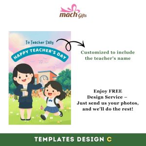 【Teacher’s Day】4R Teacher & Student 3D Wooden Frame Matte Photo FREE Design Preview Teachers Day Housewarming Farewell