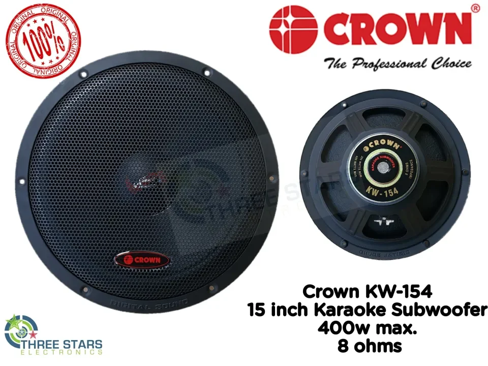 Crown speaker hot sale 15 inches