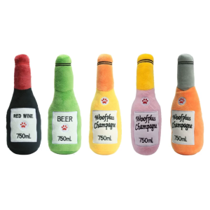 Dogs Pet Bottle Toy Bite-Resist Stuffed Toy Funny Interactive Elasticity Dogs Chew Toy for Outdoor Dogs Tooth Molar Tool