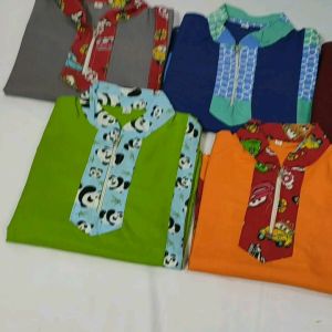 Koko Anak Turki Super Best Seller - Baju Anak Koko - Bahan Katun - Celana Panjang - Free Kopya - Super Adem Banget (1 Set)