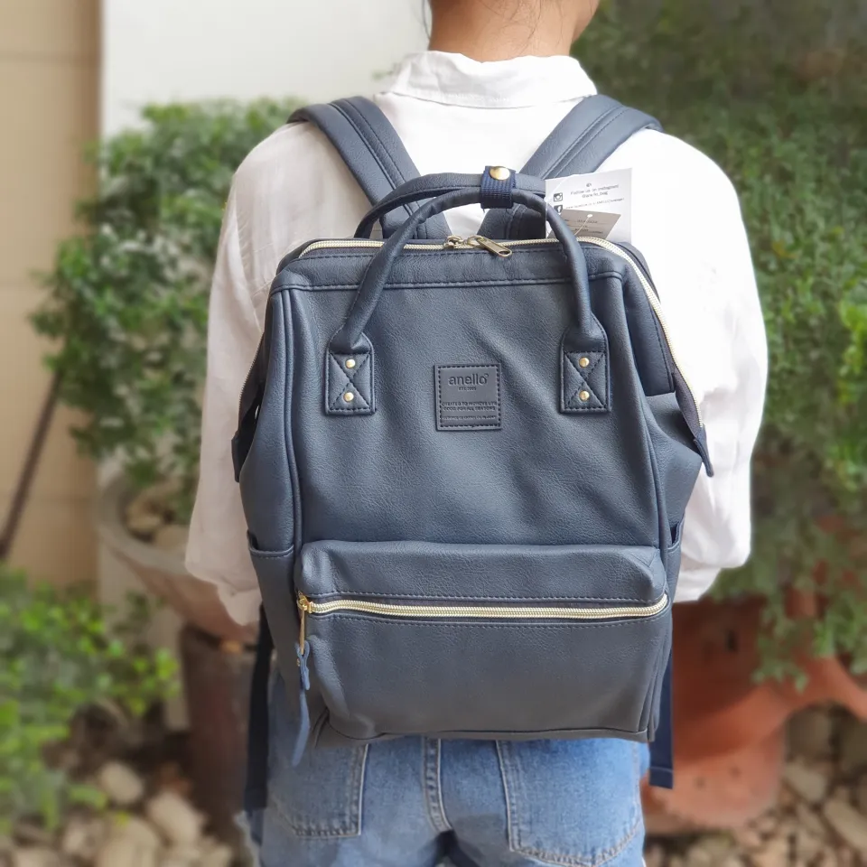 Anello mini cheap leather backpack