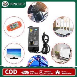 【New Arrival】 อะแดปเตอร์ปรับแรงดันไฟฟ้า 3-36V 60W พร้อมหน้าจอ LCD US ปลั๊ก สำหรับงานอิเล็กทรอนิกส์และไฟ LED