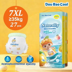 Doubaocool Baby Diapers Pants 7XL 27Pcs Suitable For 30-40kg Baby Skin-friendly Absorbent Fat Baby